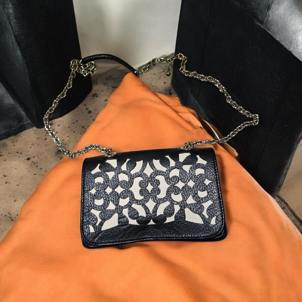 Anne Fontaine Calfskin Crossbody Bag